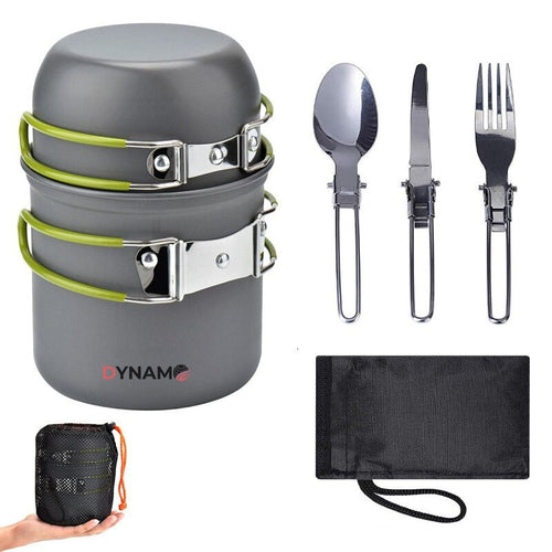 Besteckset Outdoor – 5-in-1 Notfallbesteck mit Töpfen